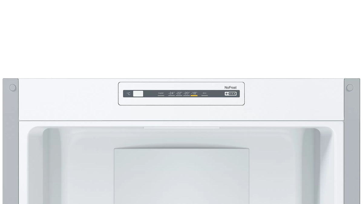 Frigorífico combi Bosch KGN36NLEA – vista frontal y acabado