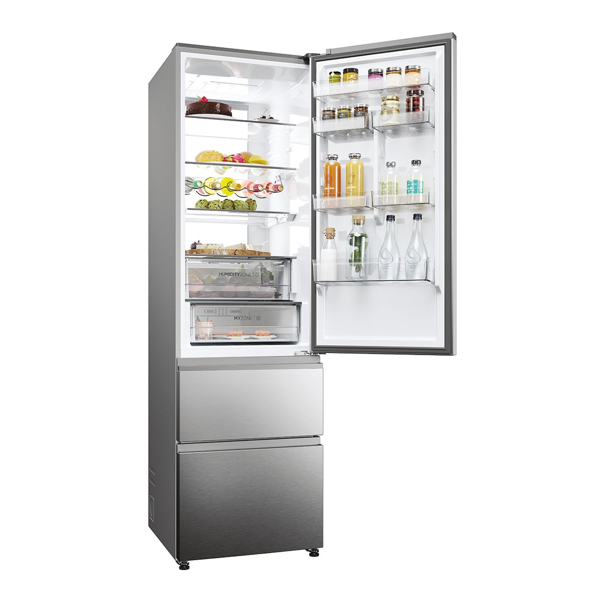 Frigorífico combi Haier HTW7620ANMG – detalle interior