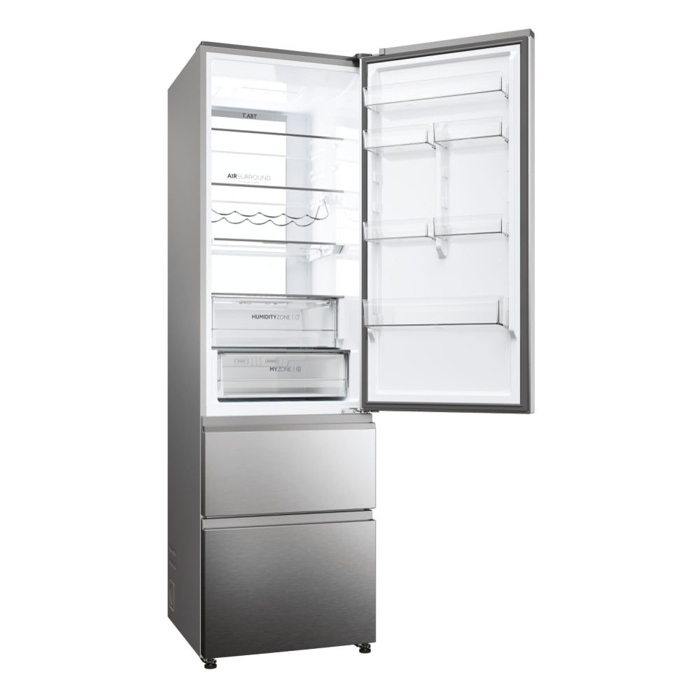 Frigorífico combi Haier HTW7620ANMG – detalle de compartimentos