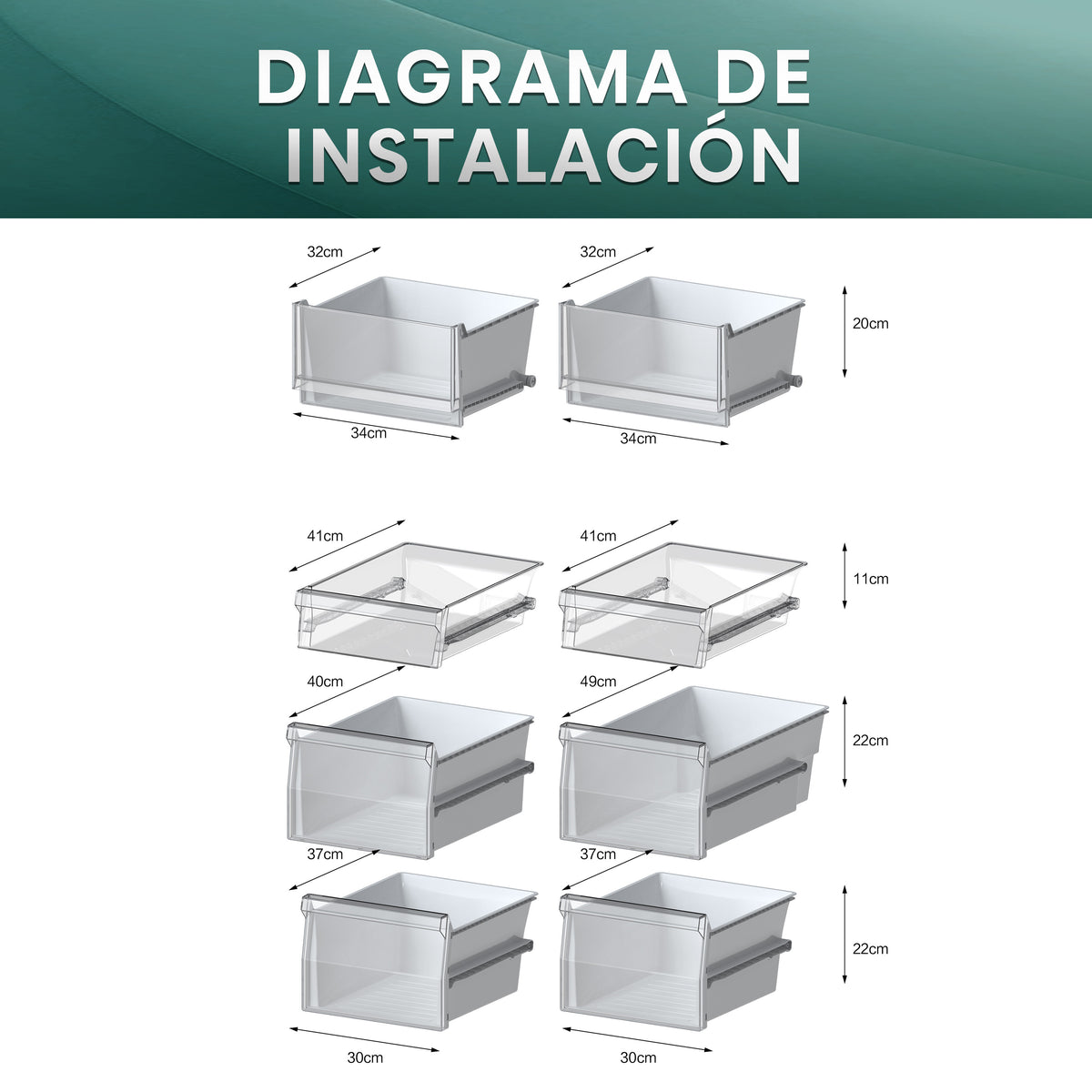 Hisense RQ5P470SYID – cajones y distribución interior