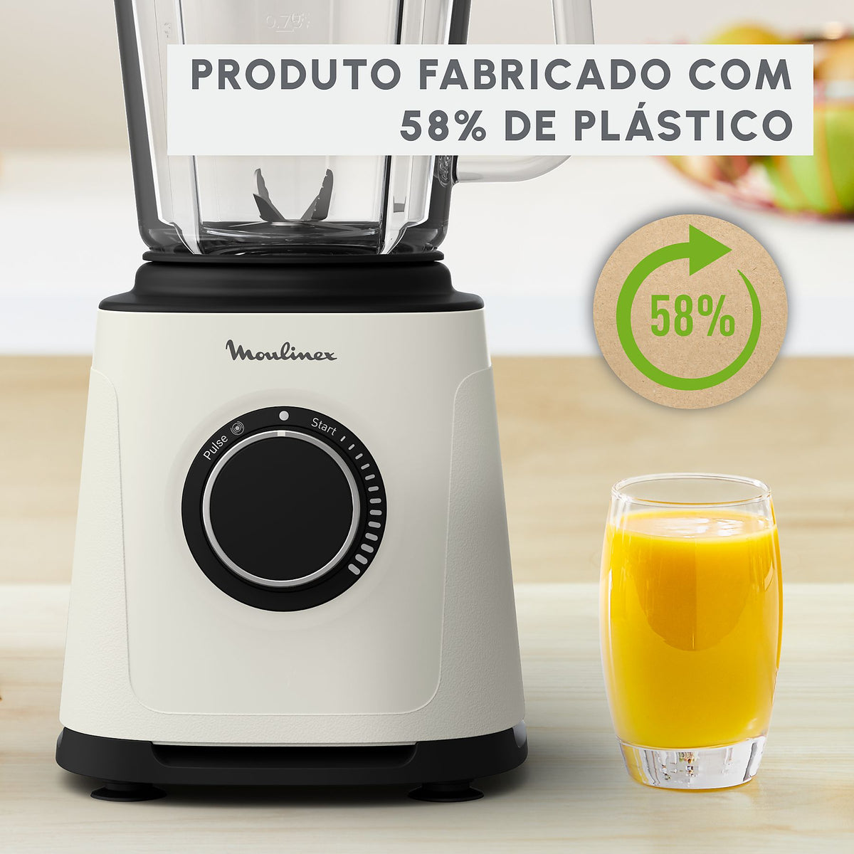 BATID. VASO MOULINEX LM77 1200W 2L CRISTAL POWELIX
