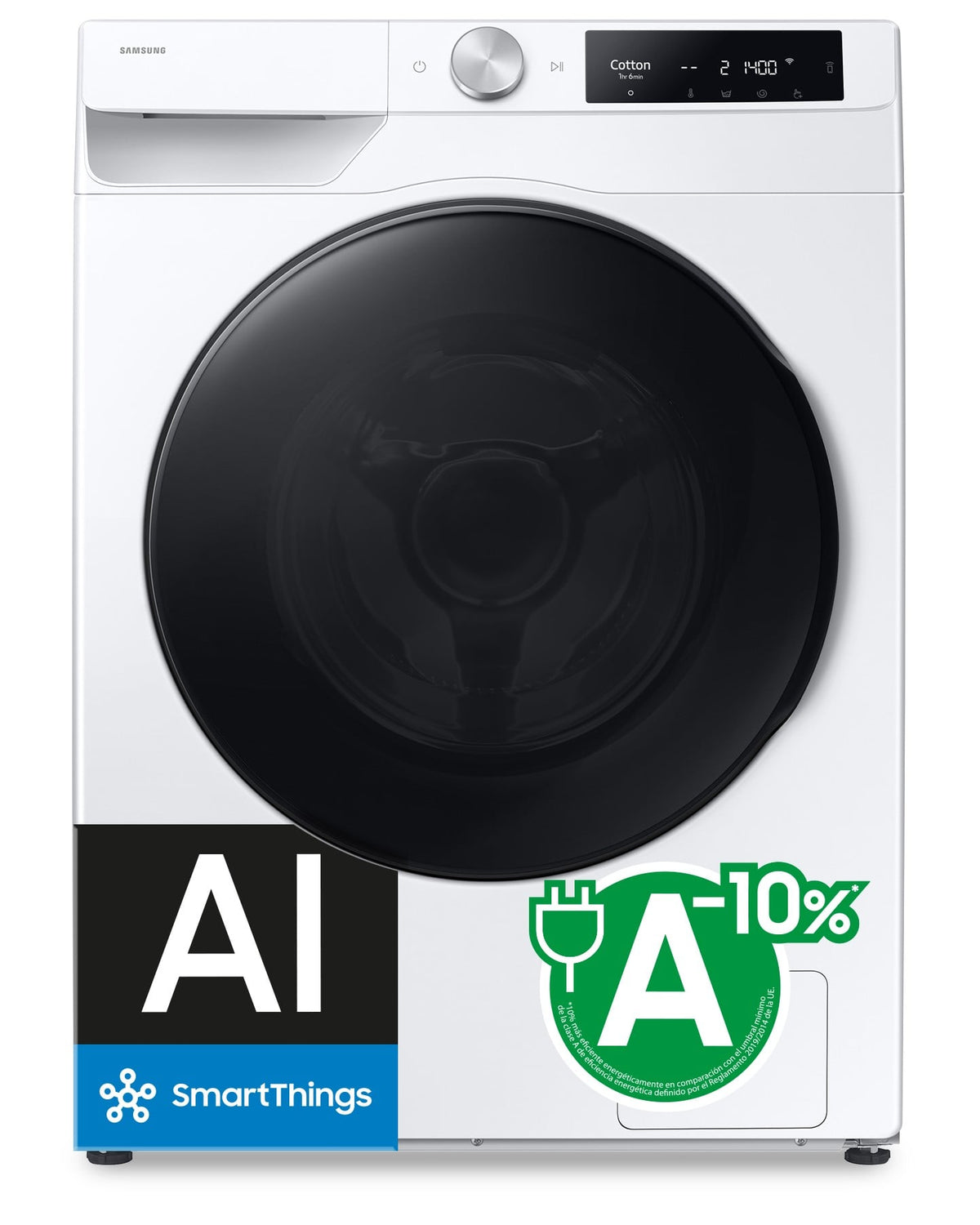 Lavasecadora Samsung Bespoke AI WD90DG6B85BE/U3 9/6 kg Blanca – imagen principal