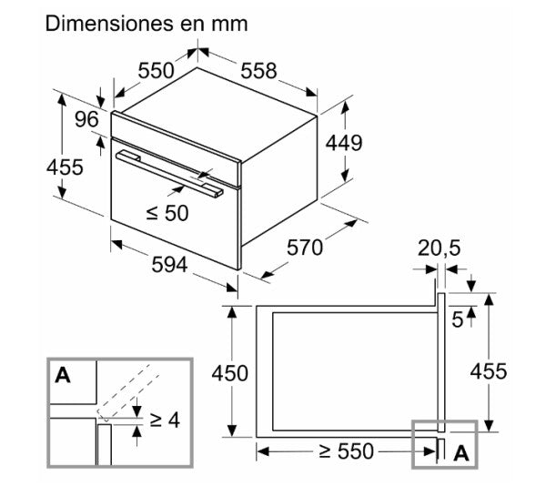 HORNO BOSCH CMA585GS1 44L MICROONDAS