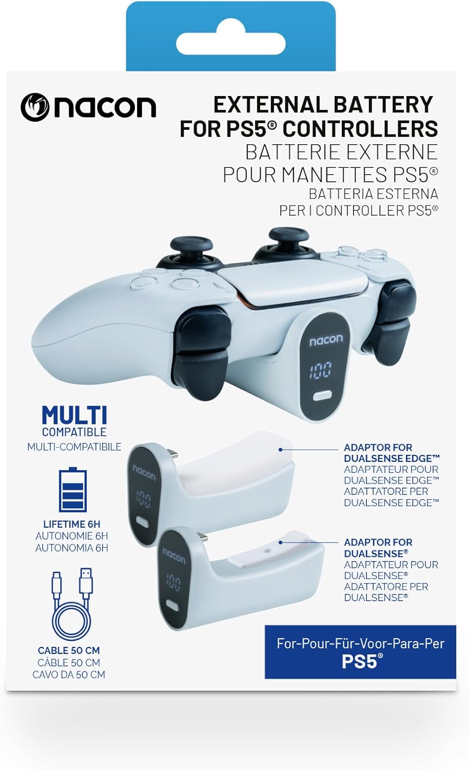 BATERIA EXTERNA NACON PS5 DSBATPACK DUALSENSE/EDGE