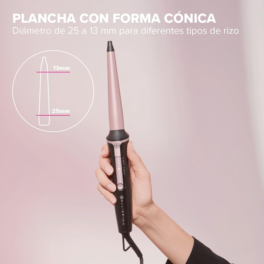 RIZADOR BELLISSIMA ICONIC CURLSCERAMICA CONICA 210