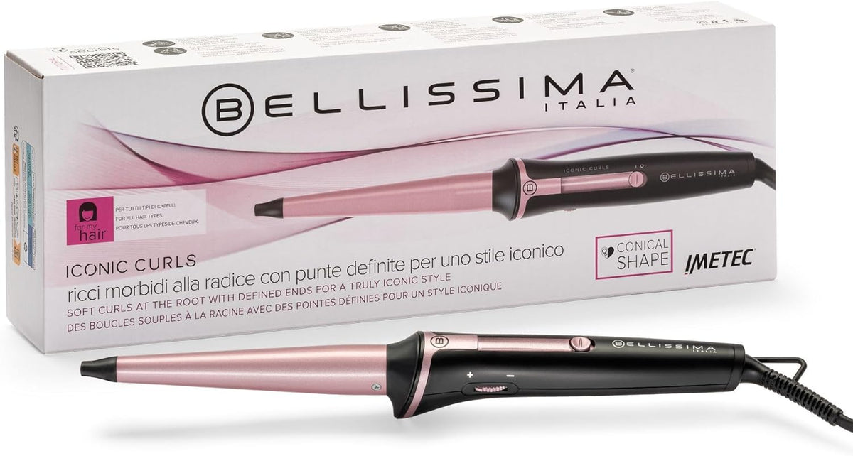 RIZADOR BELLISSIMA ICONIC CURLSCERAMICA CONICA 210