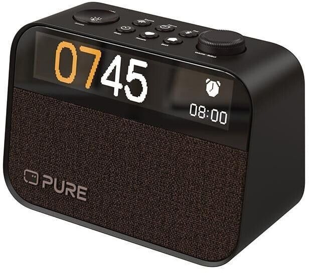 RELOJ DESPERTADOR PURE MOMENT BLACK BT LUZ NOCT