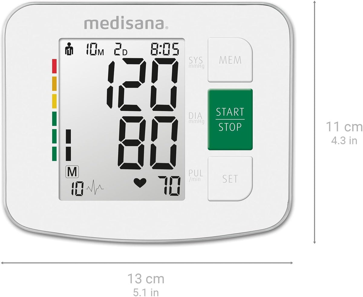 TENSIOMETRO MEDISANA BRAZO BU512 2X90MEM. ARRITMIA