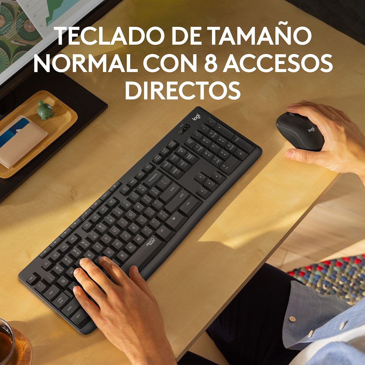 TECLADO + RATON LOGITECH MK295 WIRELESS USB SILENT