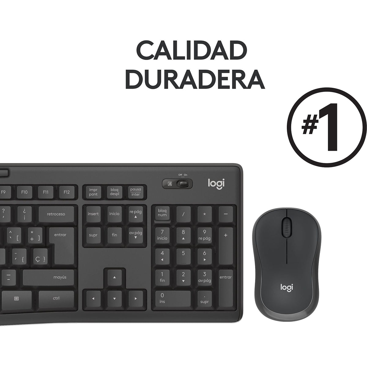 TECLADO + RATON LOGITECH MK295 WIRELESS USB SILENT
