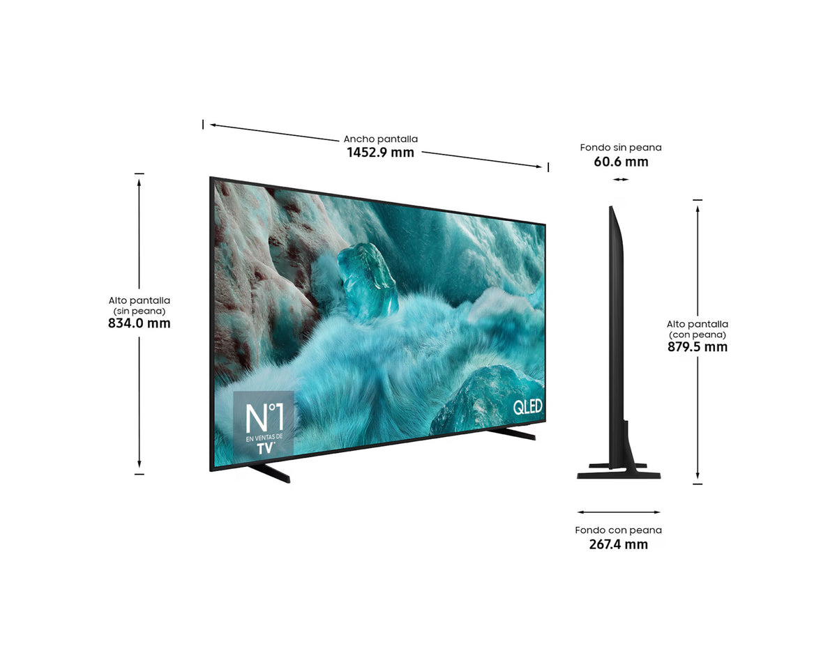 TV SAMSUNG 65" TQ65Q7F UHD QLED SMARTTV IA HDR10+