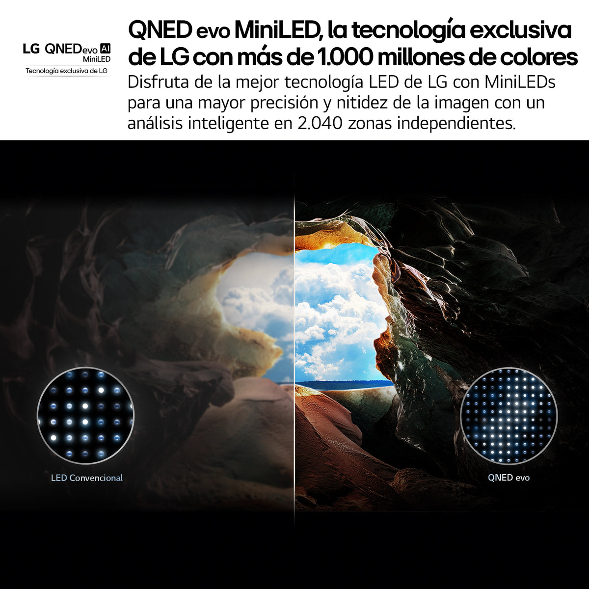 TV LG 75" 75QNED87A6B UHD QNED EVO MINILED ALFA8