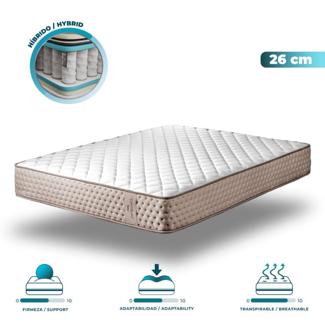COLCHON CECOTEC FLOW 6790 HYBRID 90X190