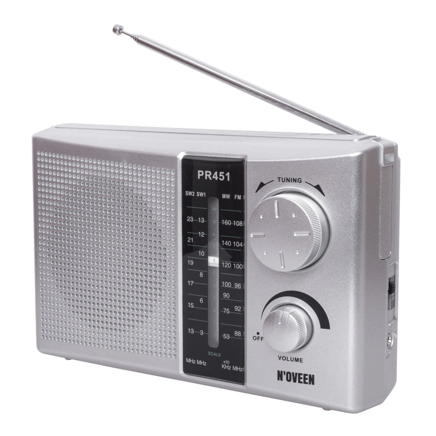RADIO PORTATIL ELBE NOVEEN PR451 PLATA