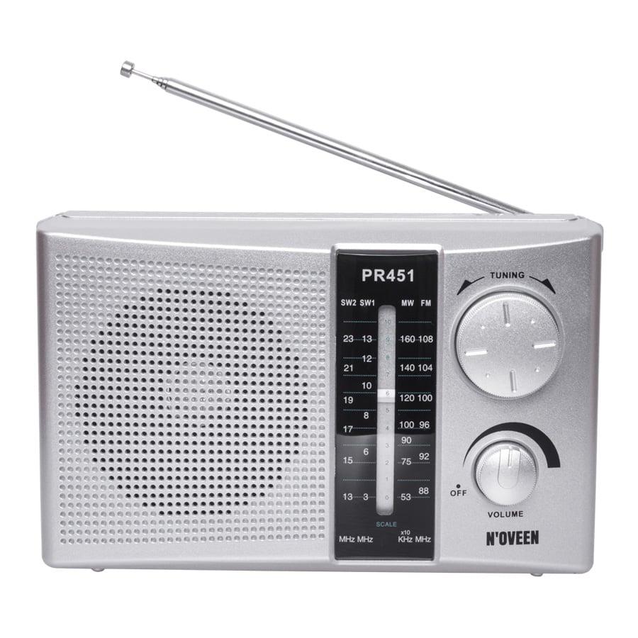RADIO PORTATIL ELBE NOVEEN PR451 PLATA