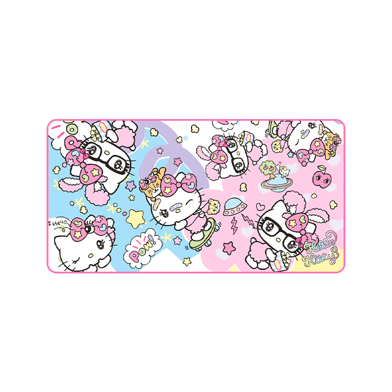 ALFOMBRILLA KONIX XXL ROSA HELLO KITTY