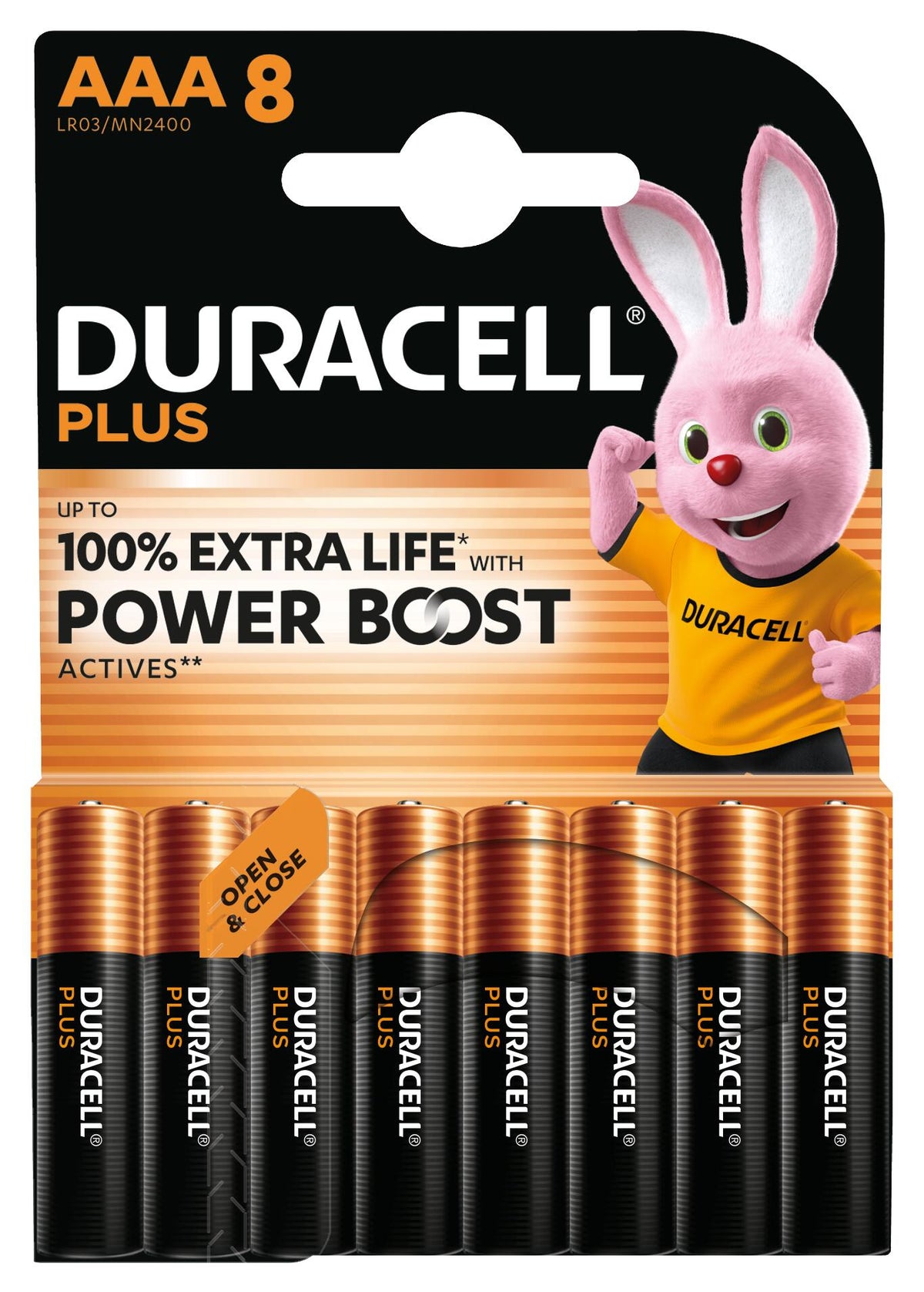 PILA DURACELL ALCALINA PLUS PBA AAA LR03 K8 1 BL