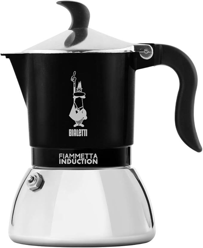 CAFET. ITALIANA BIALETTI FIAMMETTA INDUCT BLACK 4T