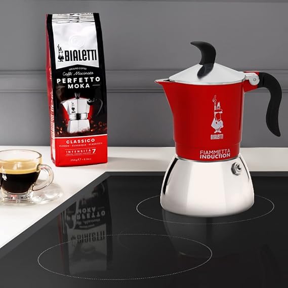 CAFET. ITALIANA BIALETTI FIAMMETTA INDUCTI RED 2T