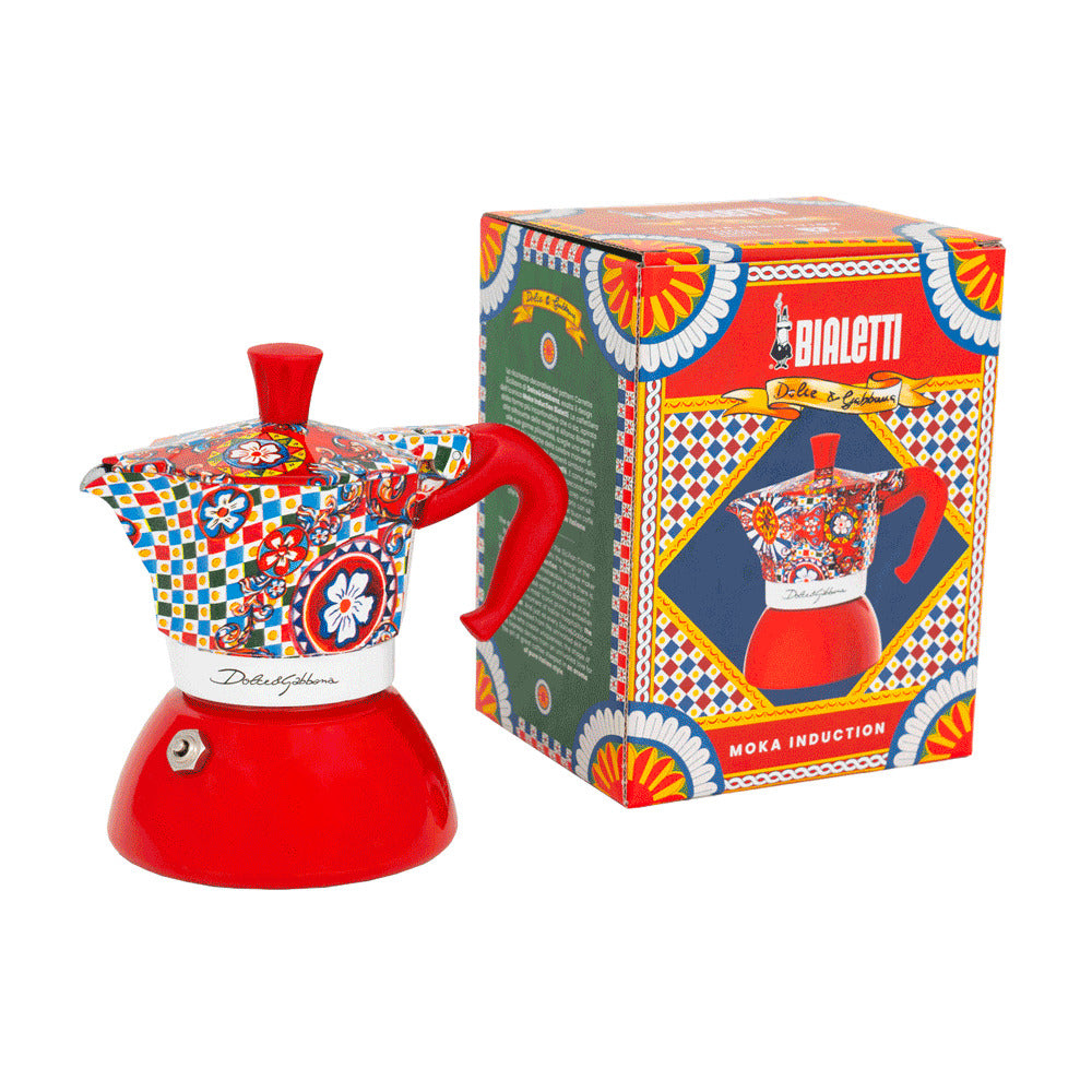 CAFET. ITALIANA BIALETTI INDUCTION D&G RED 2T