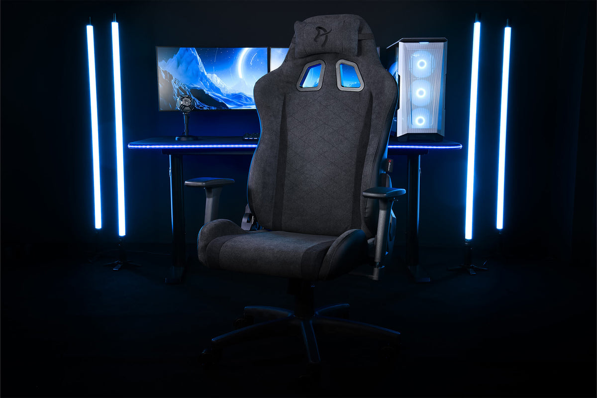 SILLA GAMING AROZZI AVANTI SOFTFABRIC GRIS OSCURO