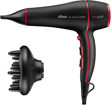 SECADOR UFESA AIR SONIC AC 2200W IONES DIFUSOR