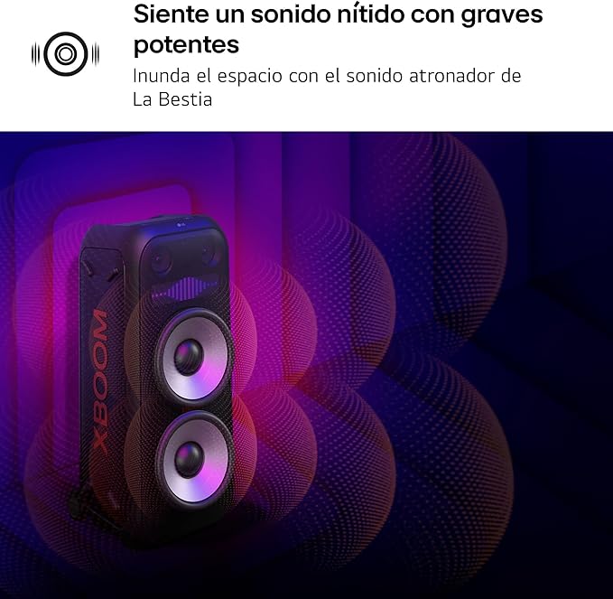 ALTAVOZ LG XBOOM DXL7T 250W DJ BT USB IPX4 BAT.20H