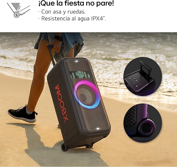 ALTAVOZ LG XBOOM DXL7T 250W DJ BT USB IPX4 BAT.20H