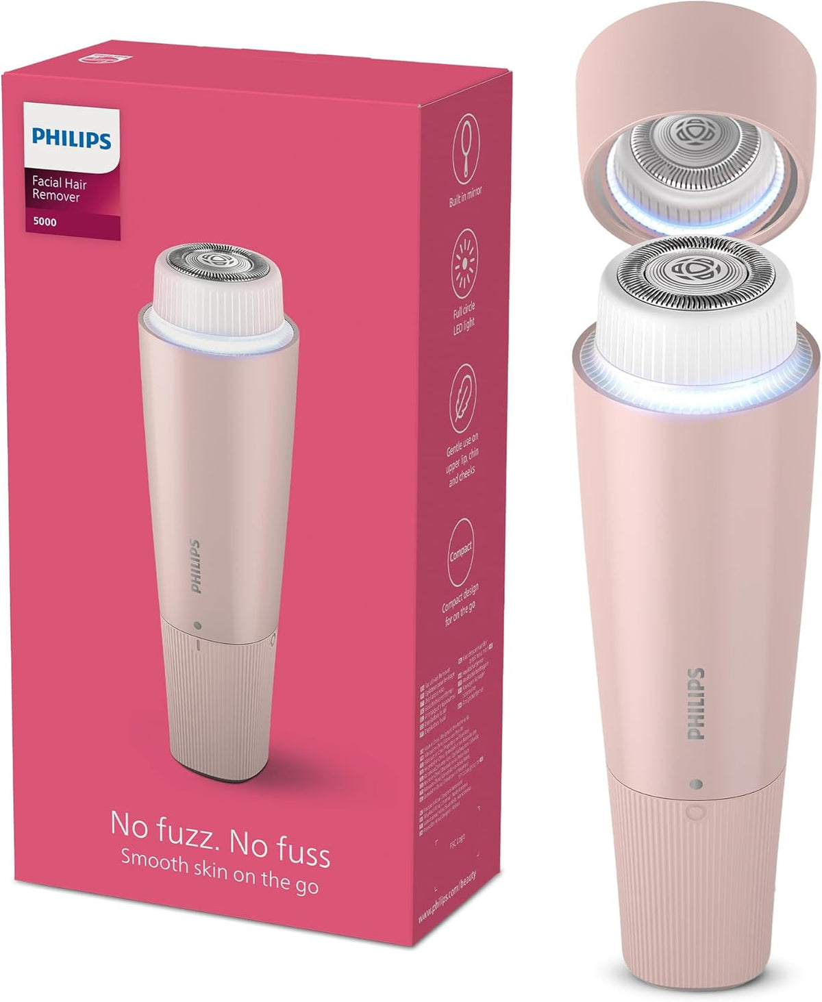 DEPIL. PHILIPS BRR454/00 FACIAL ESPEJO Y LUZ