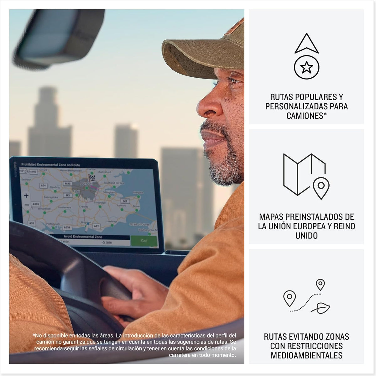 GPS GARMIN DEZL LGV720 7" CAMION