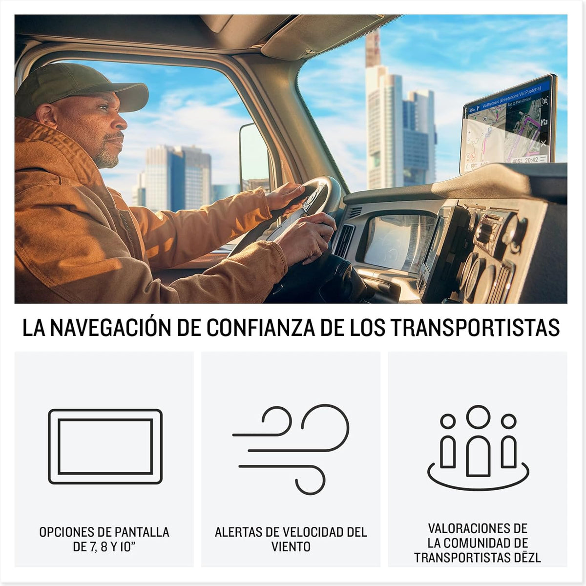 GPS GARMIN DEZL LGV720 7" CAMION