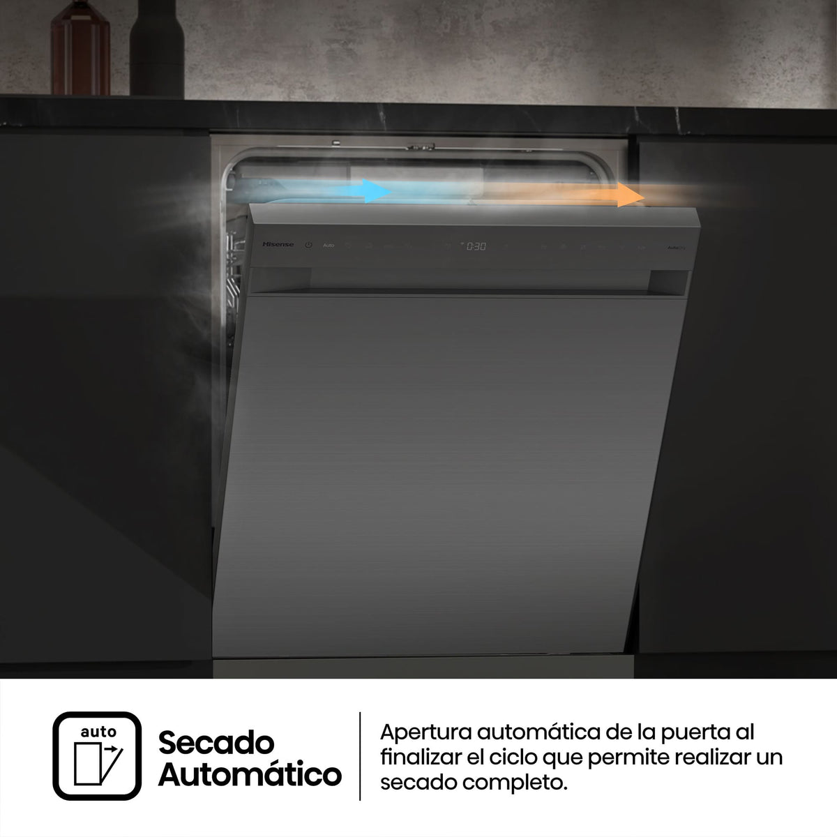 LVJ. HISENSE HS673A90X 16CP 3ªB 40dBA INOX