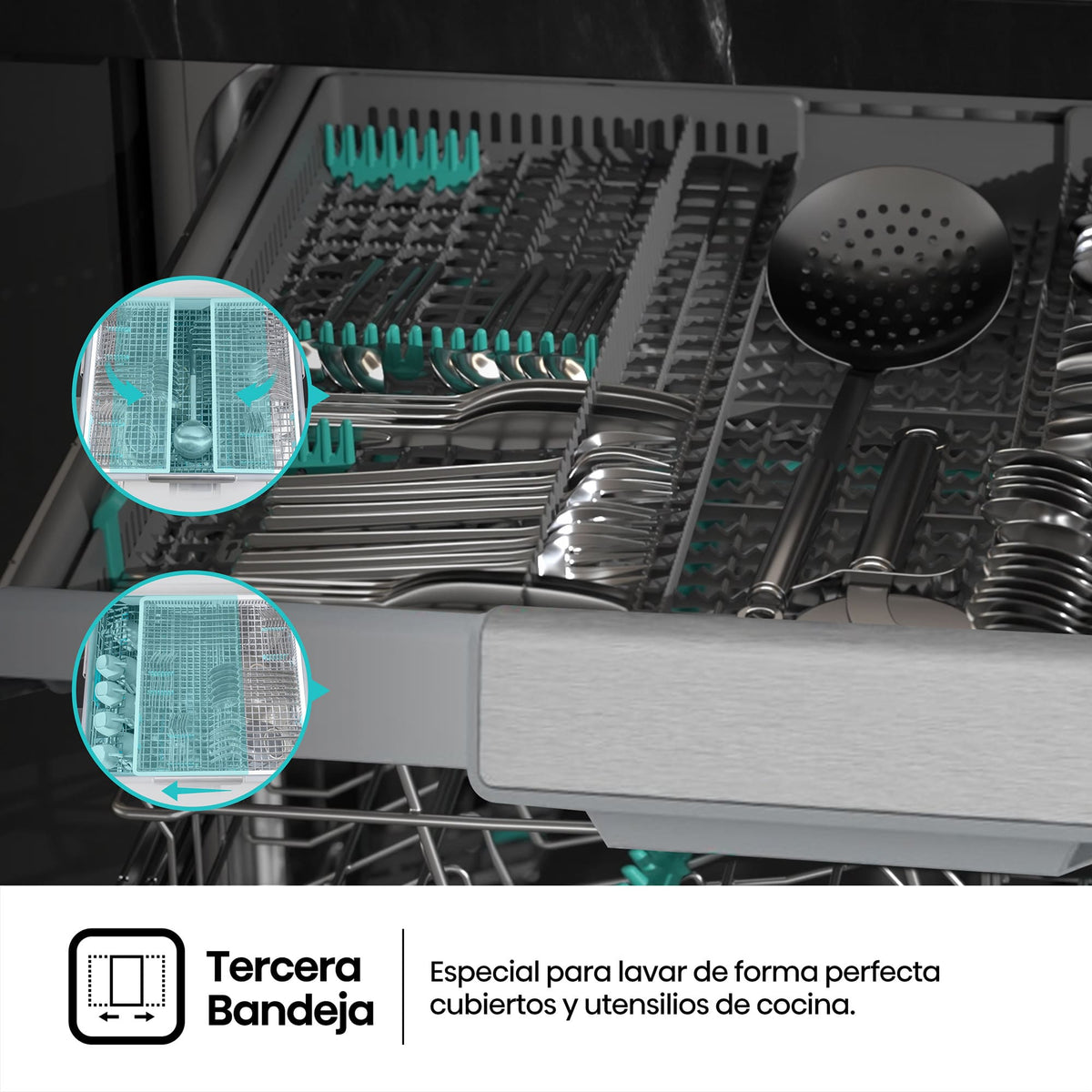 LVJ. HISENSE HS673A90X 16CP 3ªB 40dBA INOX