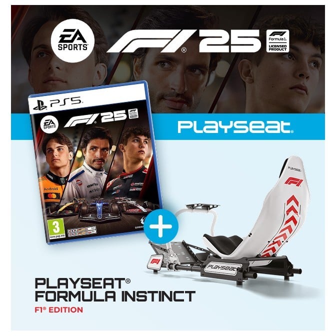 ASIENTO DE JUEGOS PLAYSEAT INSTINCT F1+JGO F1 PS5