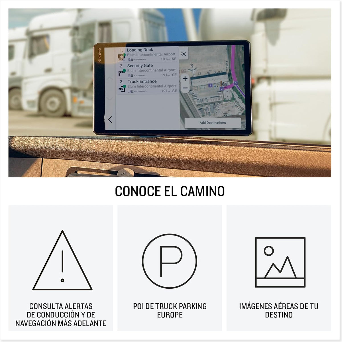 GPS GARMIN DEZL LGV820 8" CAMION