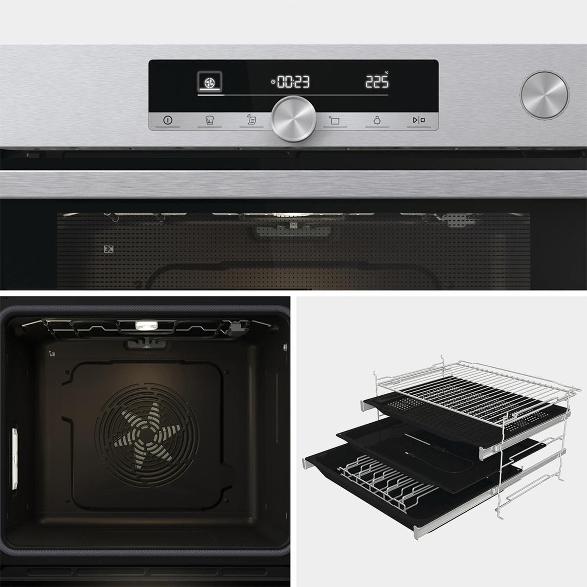 HORNO HISENSE O643PX 77L GT PIRO SONDA TERMIC INOX