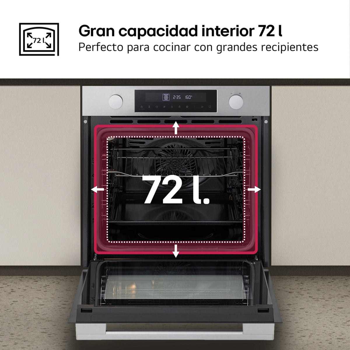 HORNO LG WS5D7230S 72L DSP PIROL INOX
