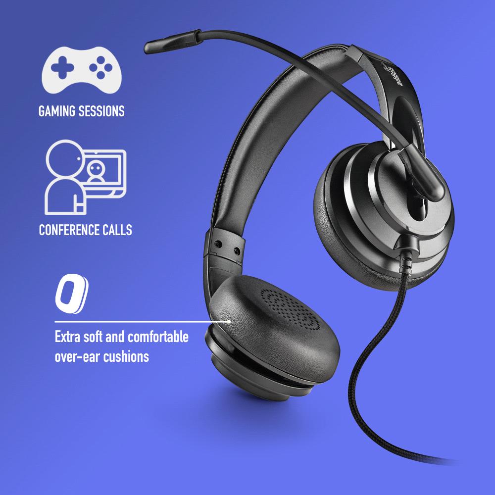 AURICULARES NGS CON MICROFONO CABLE USB C 2M