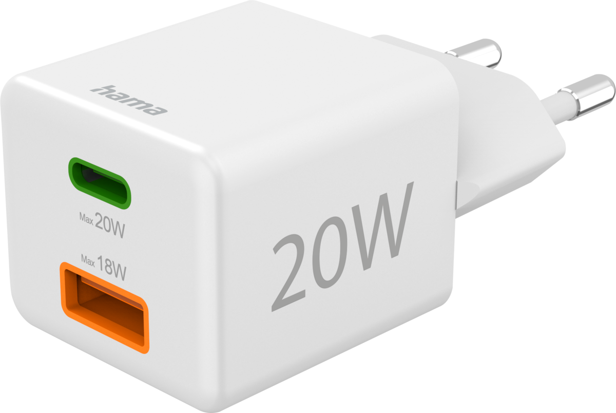 CARGADOR HAMA 00201991 MINI 220V 20W USB-C +USB A