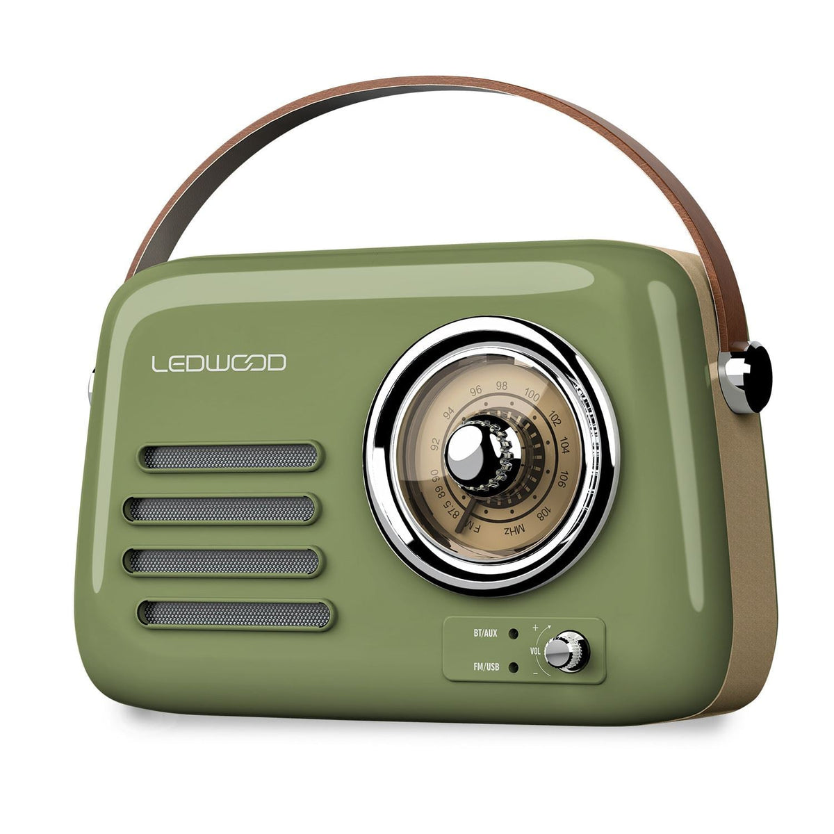 RADIO LEDWOOD ALMA RETRO FM 30W GREEN