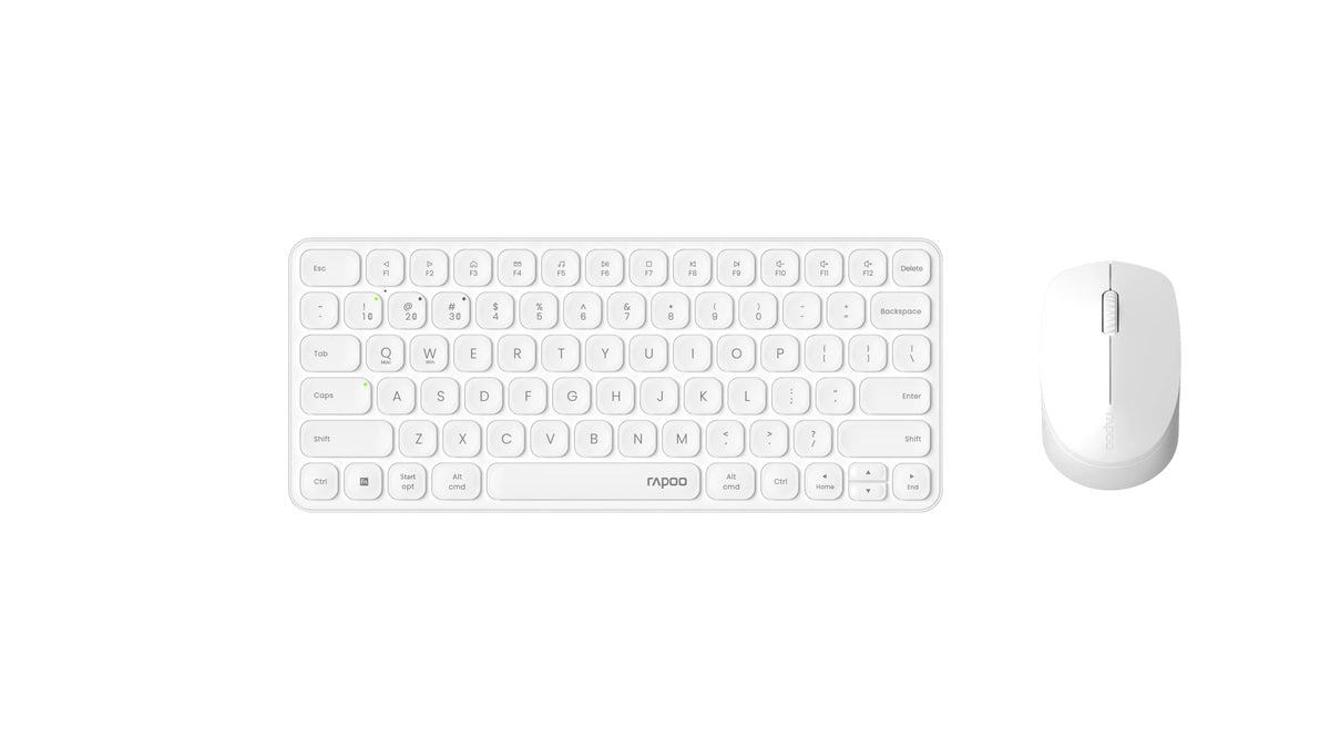 TECLADO Y RATON RAPOO 9010M BLANCO 00227546
