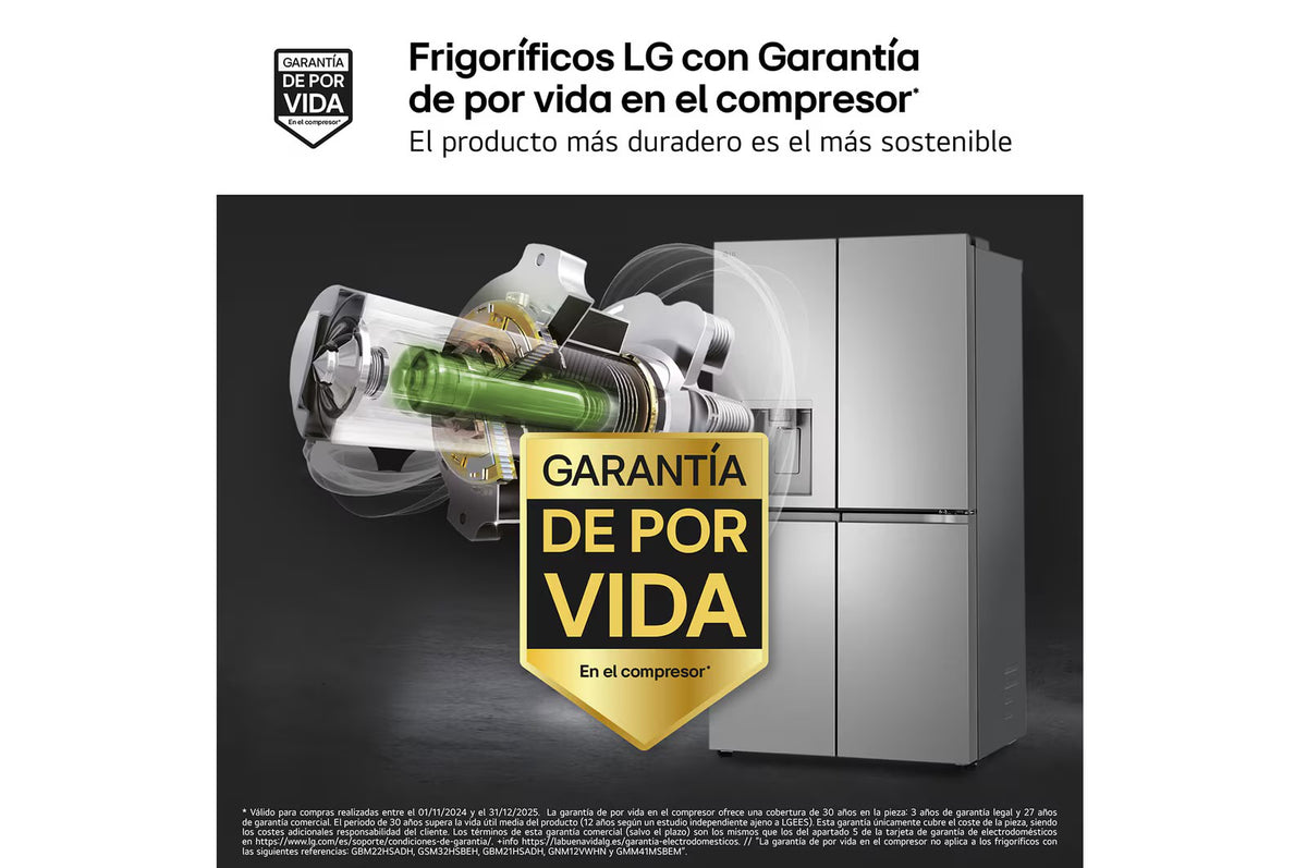 FRI. LG GMF961PY3E 180x91 4P 645L DISP INOX