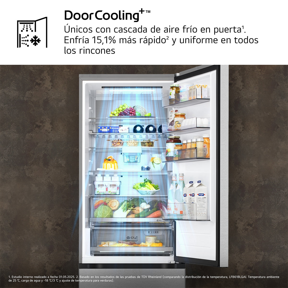 Frigorífico combi LG GBBW726CMB – características y tecnología