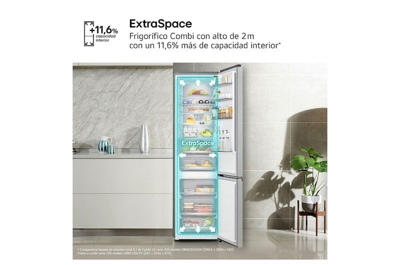 Frigorífico combi LG GBBS726CPY, imagen complementaria 11