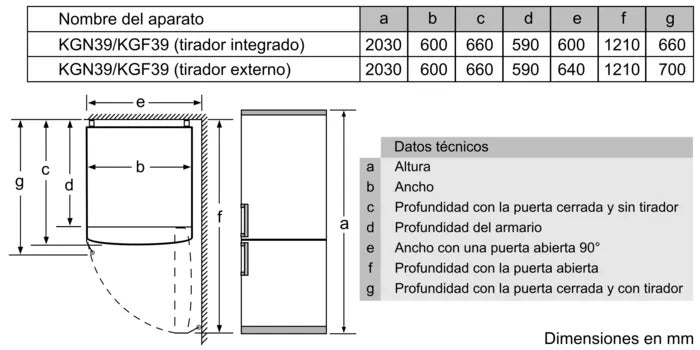 Frigorífico combi Bosch KGN39VWDC, imagen complementaria 13