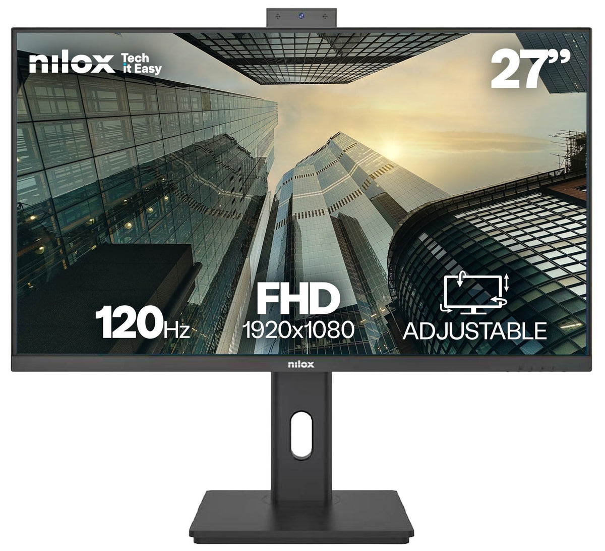 MONITOR NILOX 27" NXM27RWEB02B 120HZ REGULABLE WEB