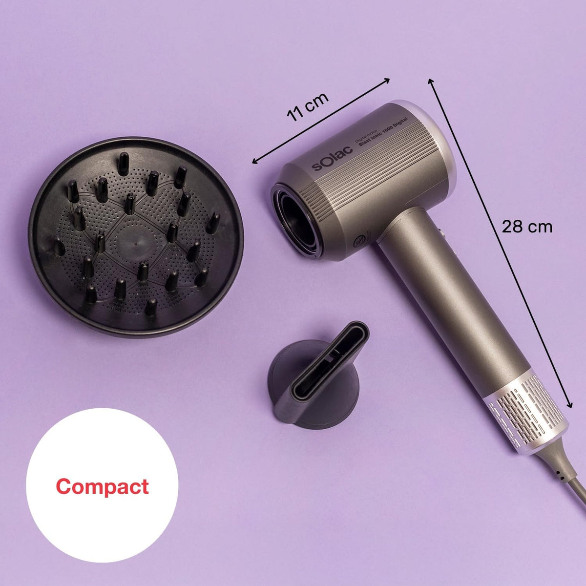 SECADOR SOLAC SB7950 1600 DIGITAL IONES DIFUSOR