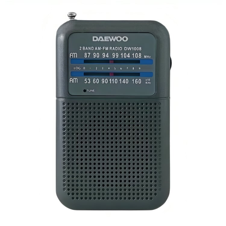 RADIO PORTATIL DAEWOO DW1008GR AM/FM ANTENA TELES
