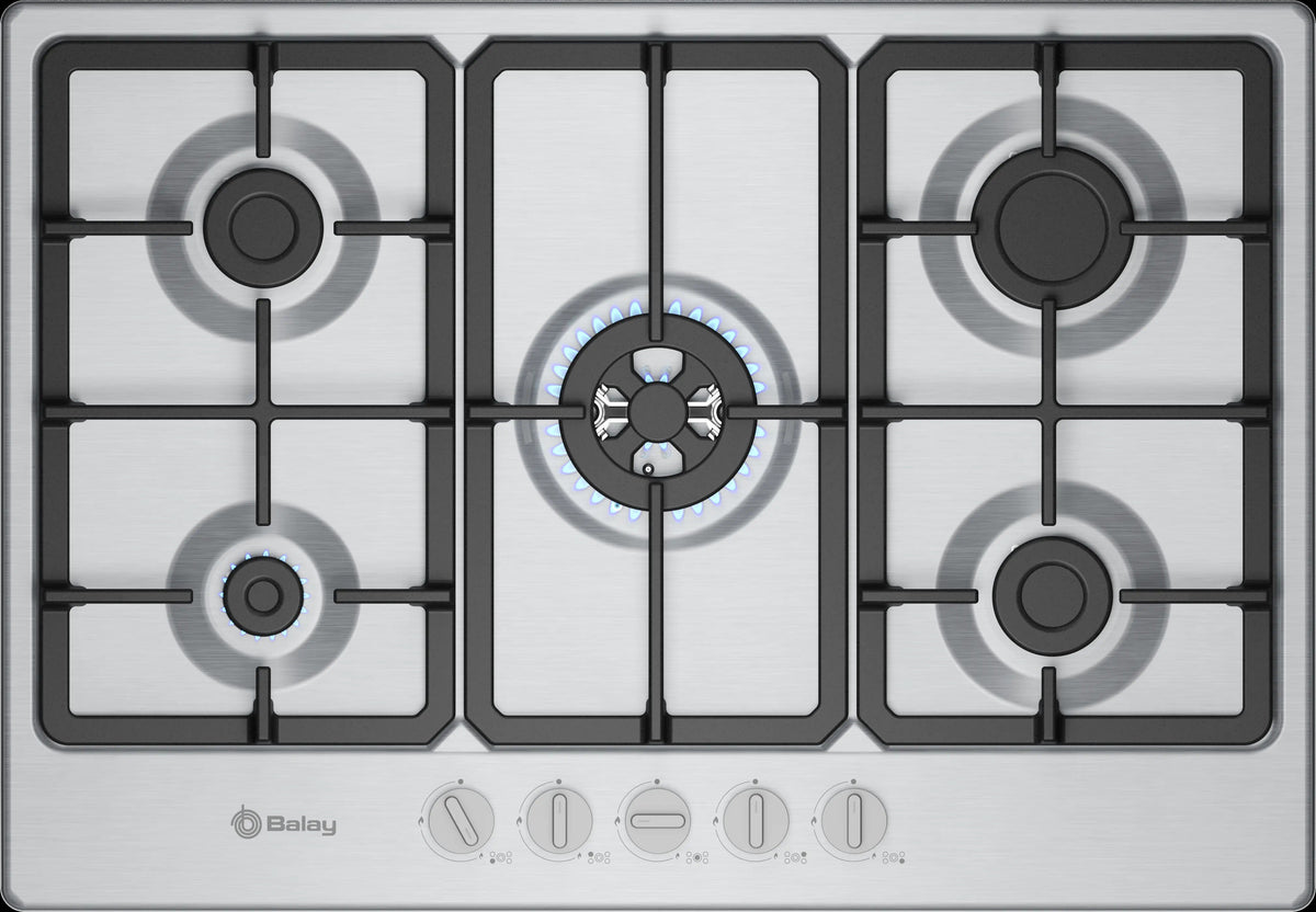 ENCIM. BALAY 3ETX576CB 5F 75CM GAS BUT INT INOX