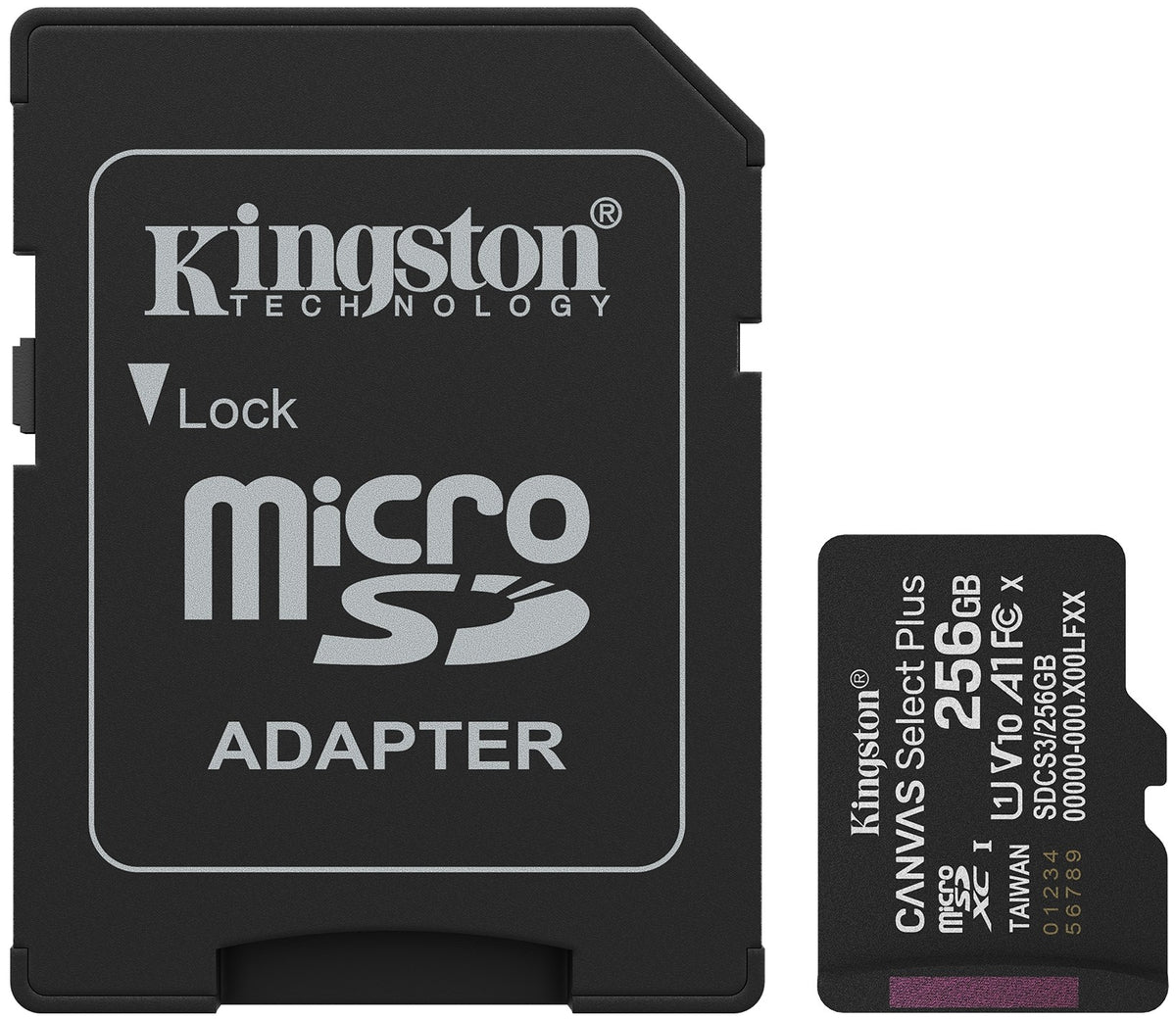 TARJ. MEM. KINGSTON MICRO SD 256GB ADAPTA SDCS3